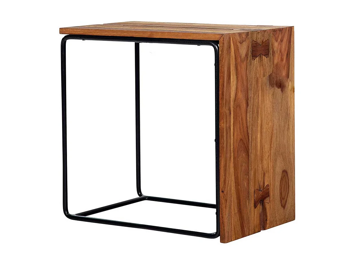 Beistelltisch Couchtisch in Sheeshamfarben und Schwarz