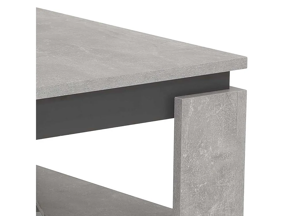 Beistelltisch Sofa modern in Beton Grau und Anthrazit 41 cm hoch