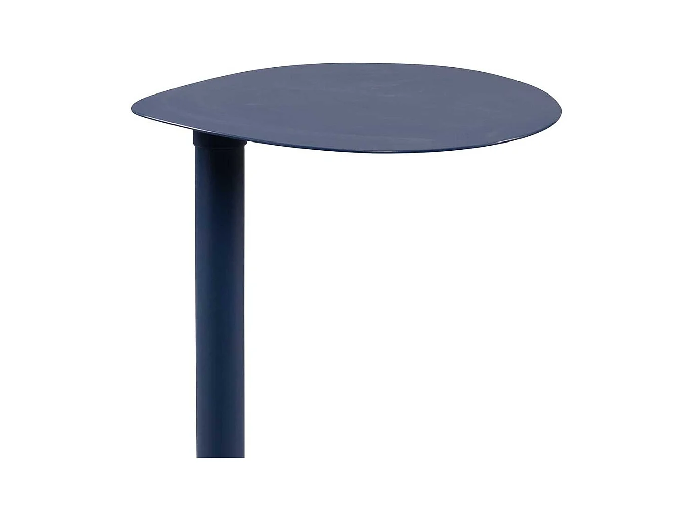 Beistelltisch Telefontisch in Dunkelblau matt aus Metall