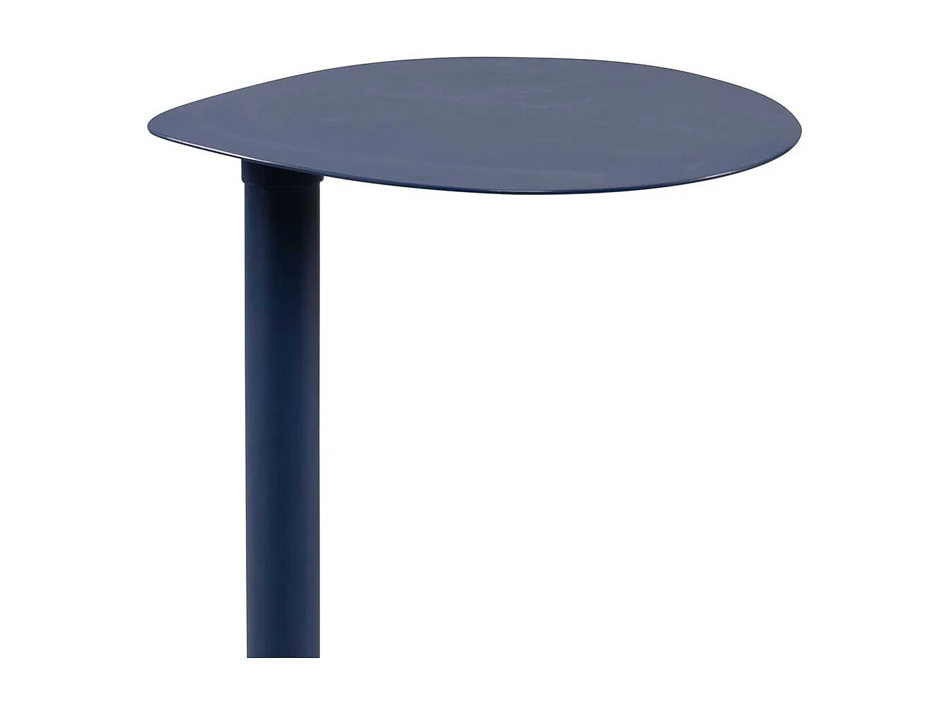 Beistelltisch Telefontisch in Dunkelblau matt aus Metall