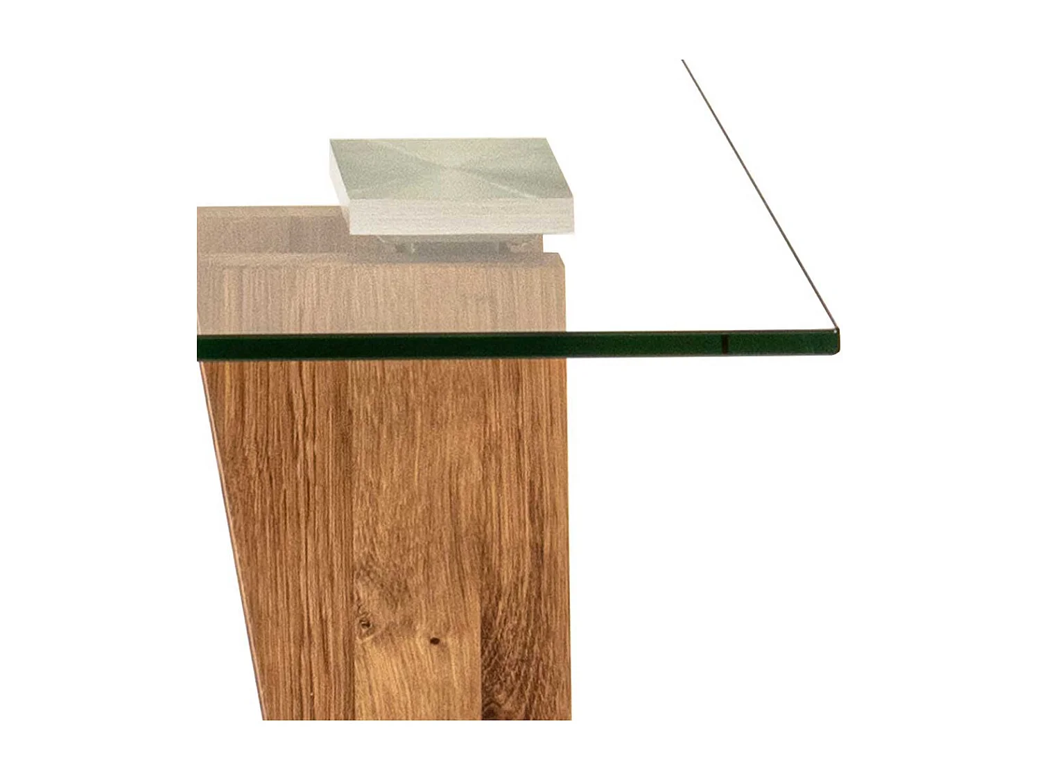 Moderner Sofa Beistelltisch mit Glasplatte höhenverstellbar