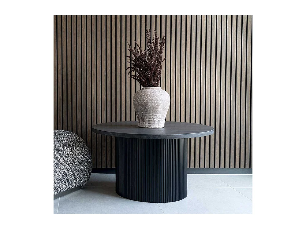 Beistelltisch Sofa Couchtisch in Dunkelbraun 80 cm breit