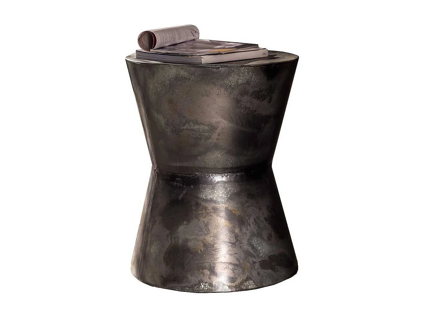 Industrial Beistelltisch aus Eisen runder Tischplatte