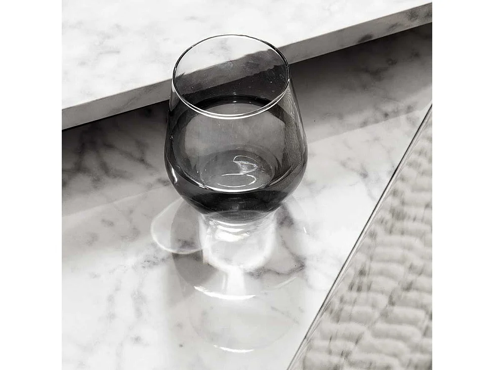 Beistelltisch Sofa Couchtisch in Marmor Optik 50 cm breit (zweiteilig)