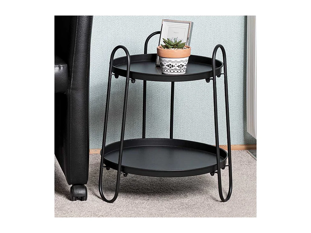 Beistelltischchen in modernem Design runder Tischplatte