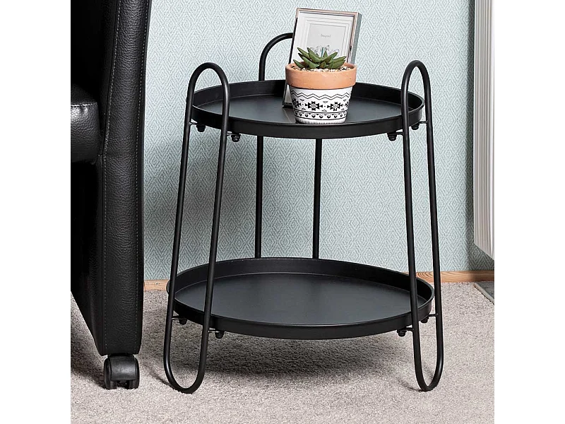 Beistelltischchen in modernem Design runder Tischplatte