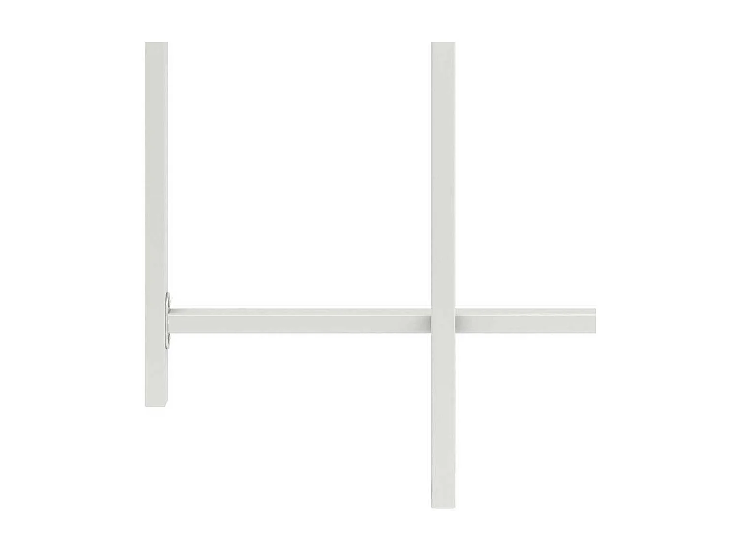 Tablett Beistelltisch in Weiß abnehmbarer Tischplatte