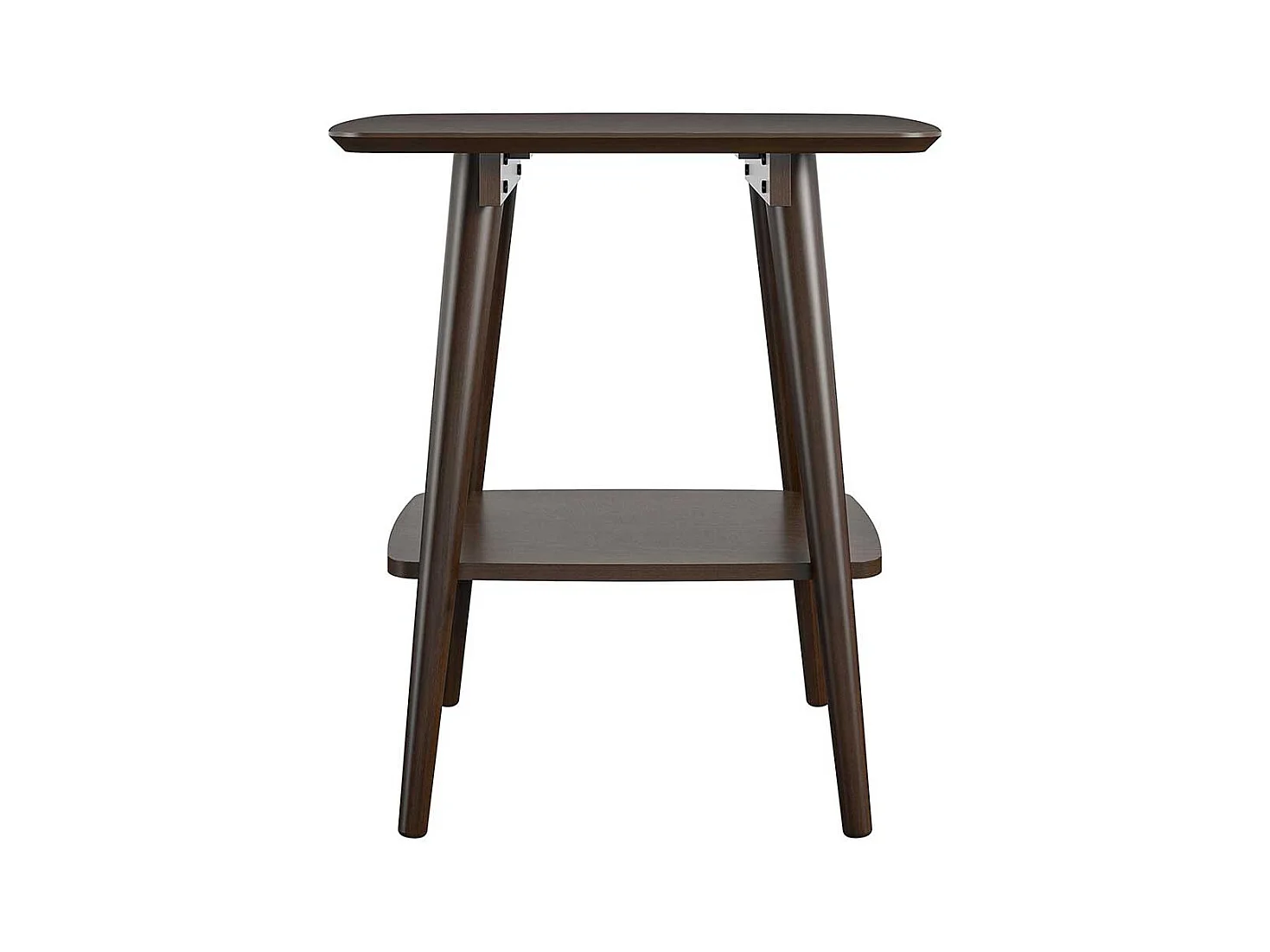 Beistelltisch Sofa Retro Stil in Walnussfarben 55x60x48 cm