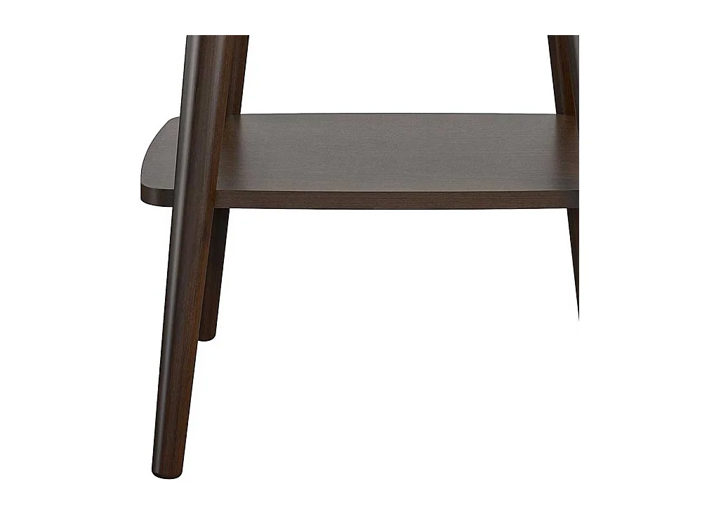 Beistelltisch Sofa Retro Stil in Walnussfarben 55x60x48 cm