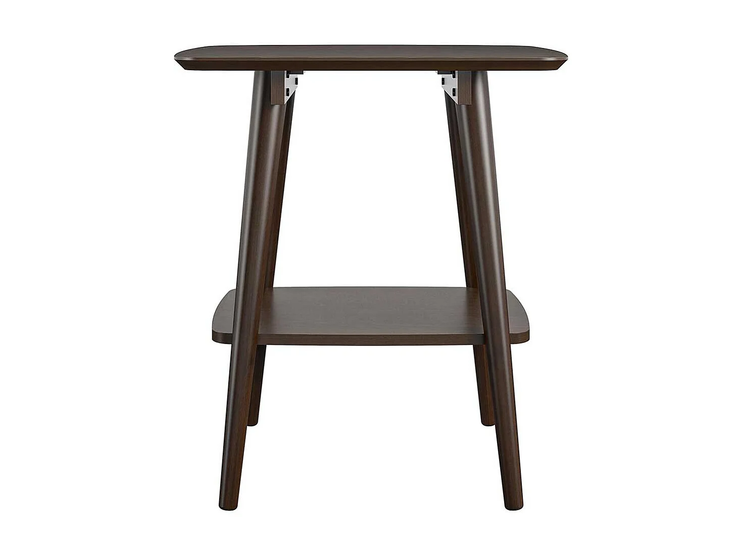 Beistelltisch Sofa Retro Stil in Walnussfarben 55x60x48 cm