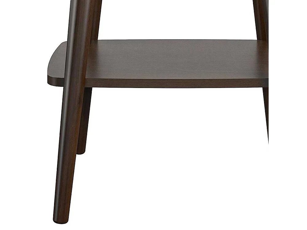 Beistelltisch Sofa Retro Stil in Walnussfarben 55x60x48 cm