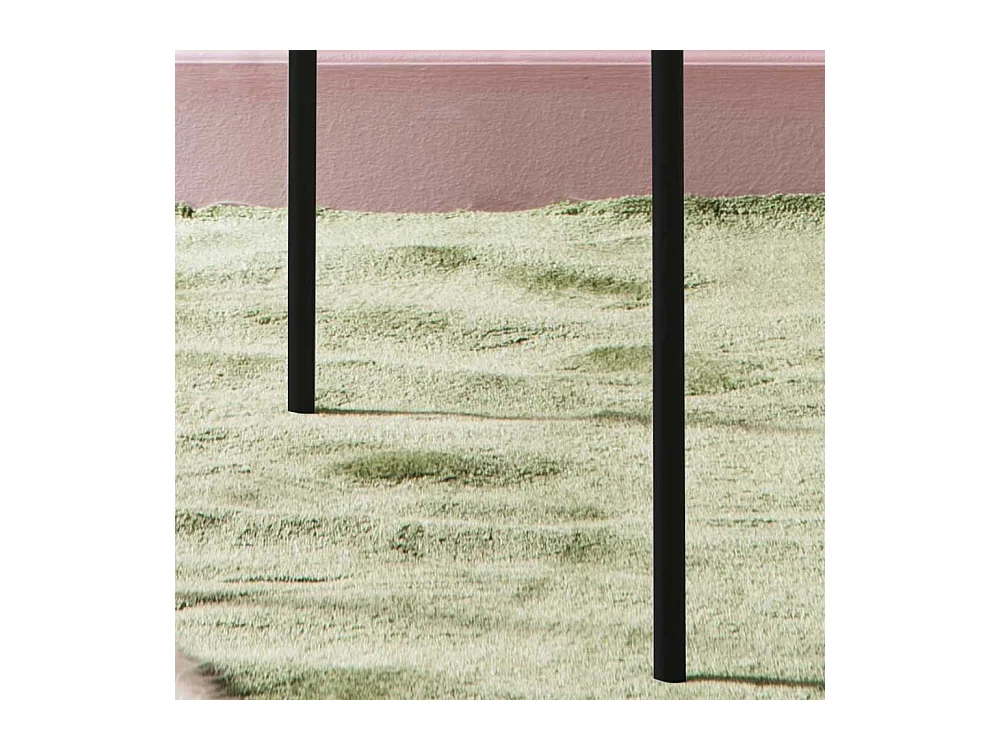 Beistelltisch in Anthrazit und Schwarz Keramik beschichtet