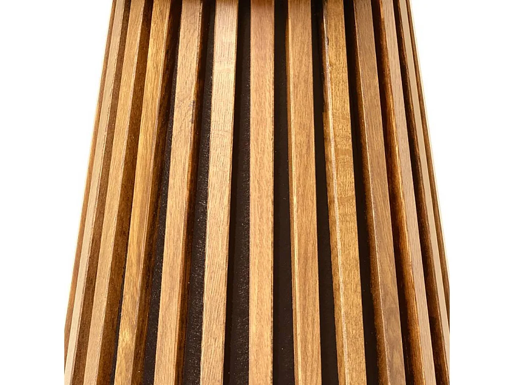 Beistelltisch Anstelltisch in Eichefarben auf Säulengestell