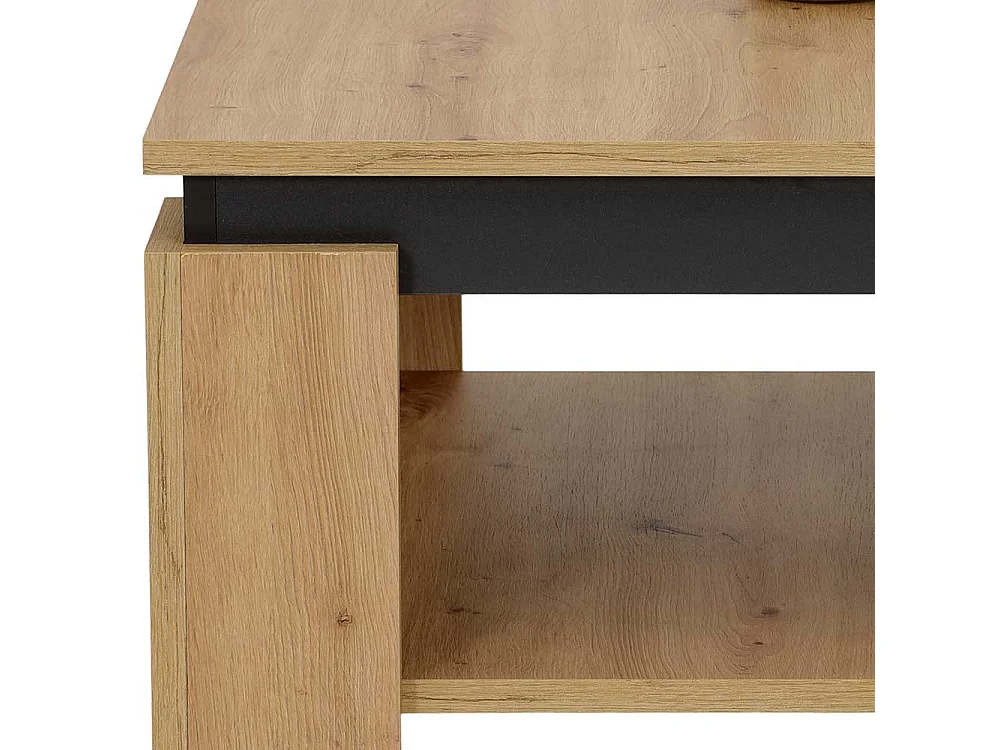 Beistelltisch Sofa in Wildeichefarben und Anthrazit 68 cm breit