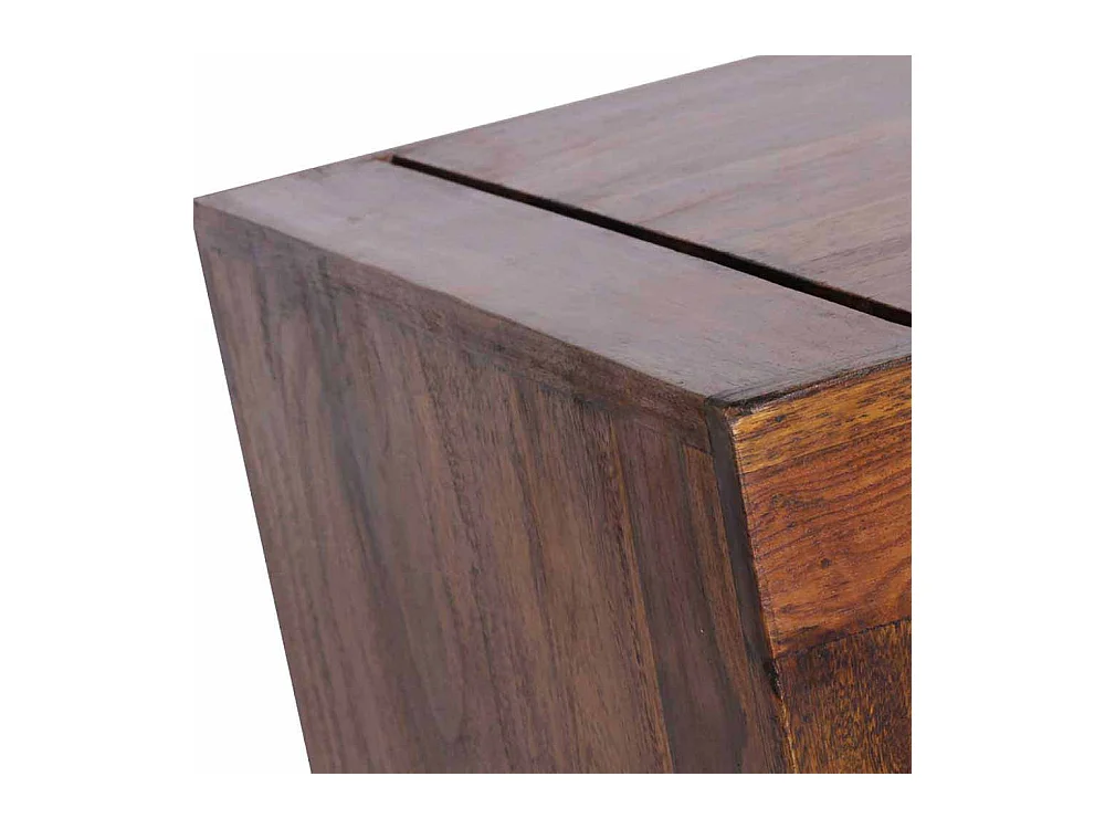 Massiv Beistelltisch aus Sheesham Massivholz 50 cm breit