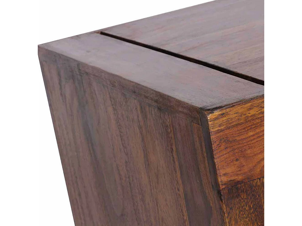 Massiv Beistelltisch aus Sheesham Massivholz 50 cm breit