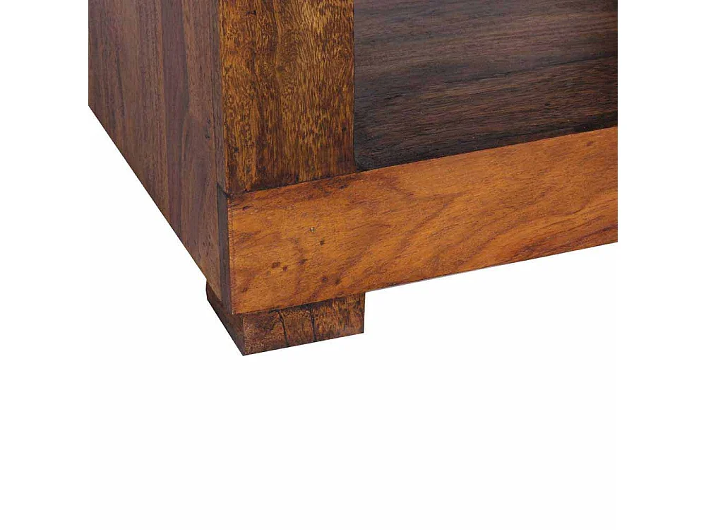 Massiv Beistelltisch aus Sheesham Massivholz 50 cm breit