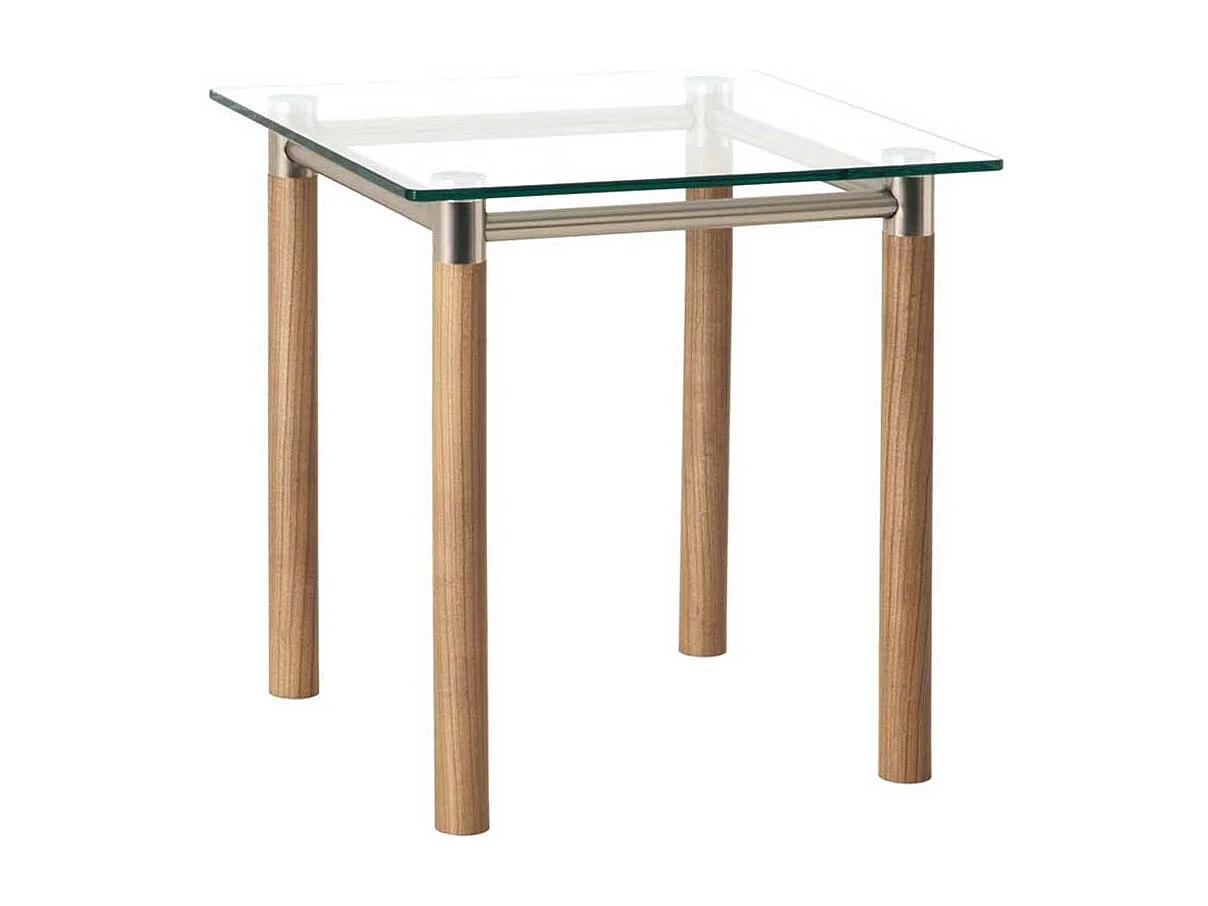 Beistelltisch in Noce-Chromfarben