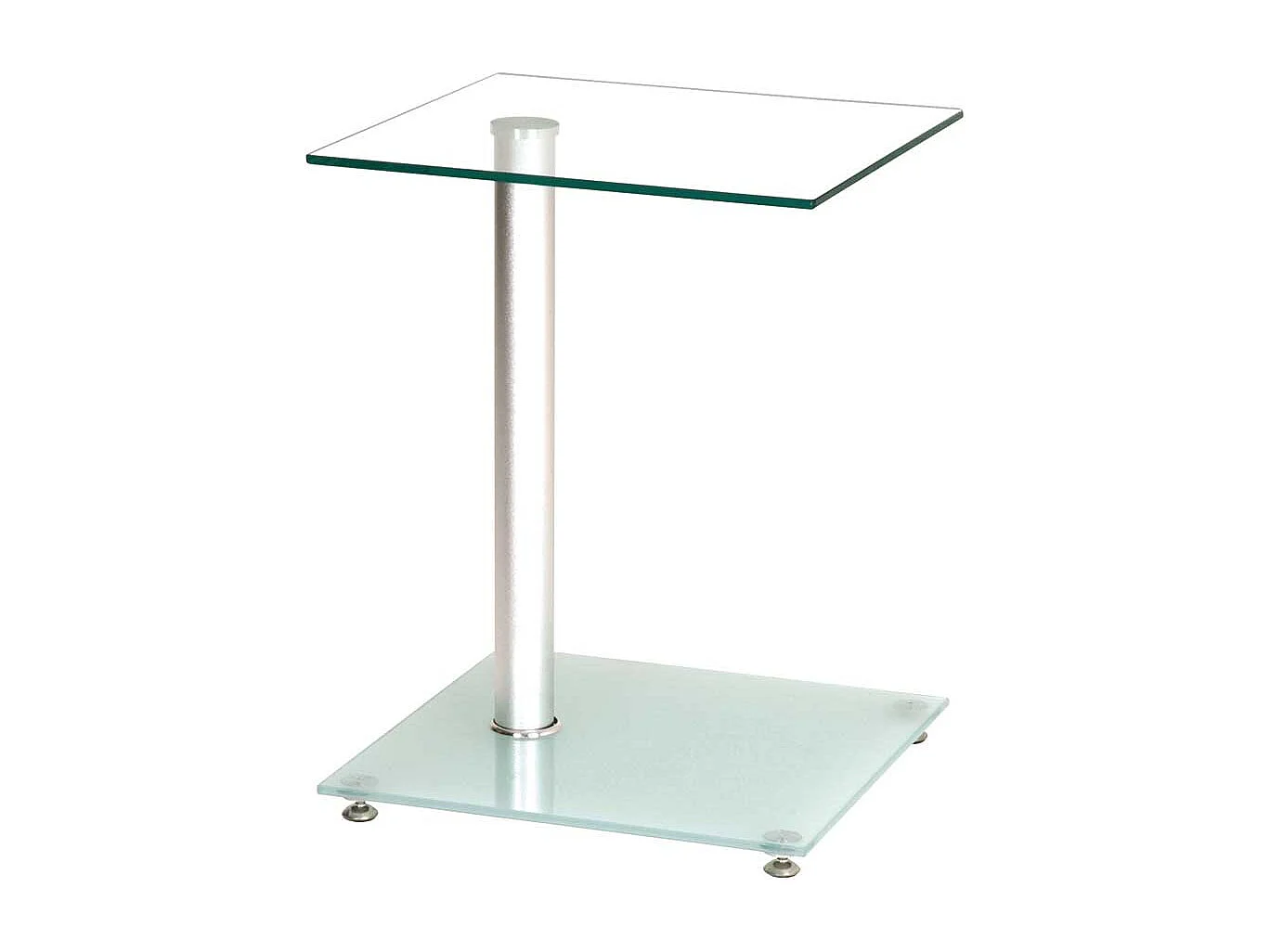 Beistelltisch mit Glasplatte 40 cm breit