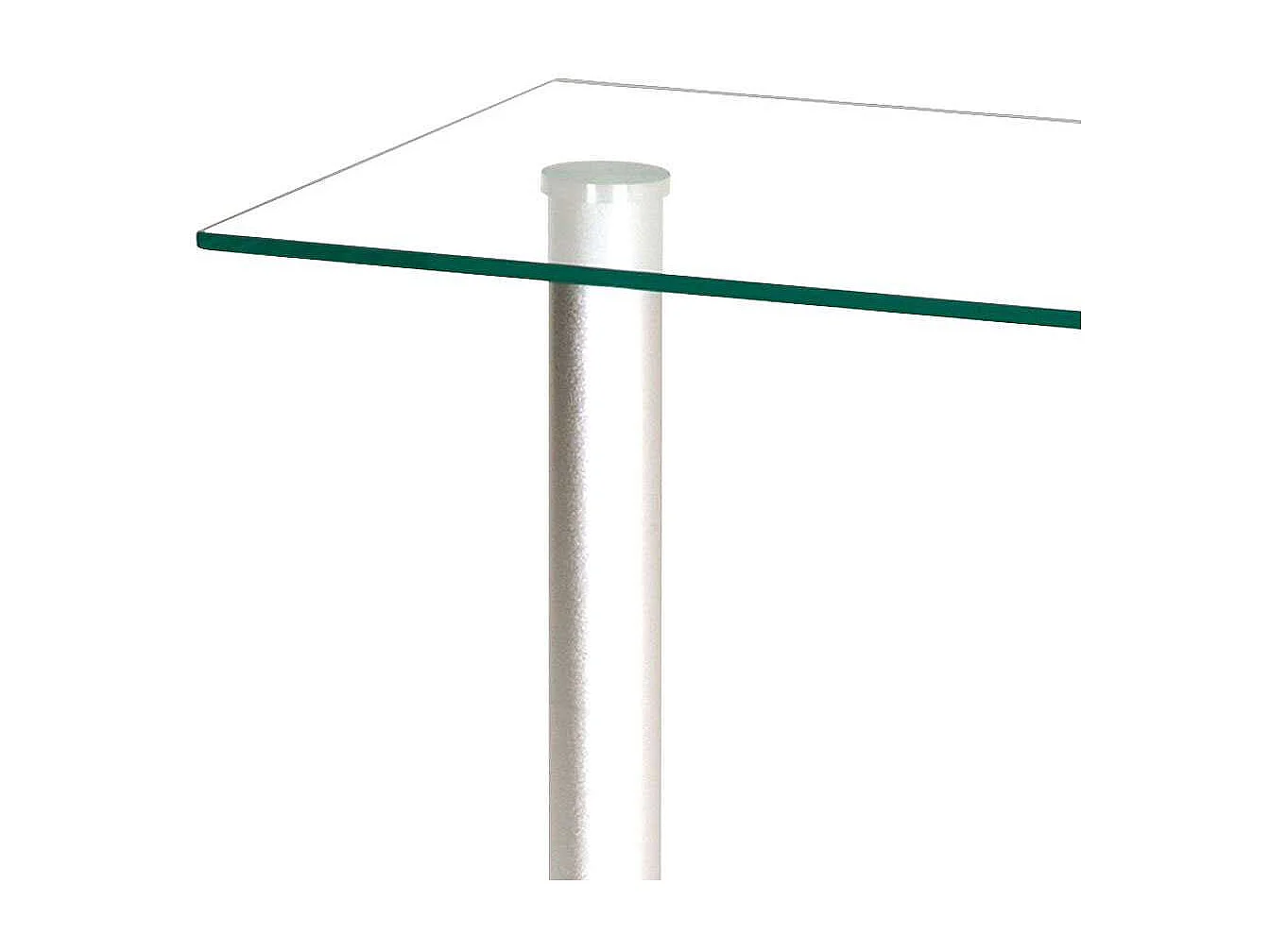 Beistelltisch mit Glasplatte 40 cm breit