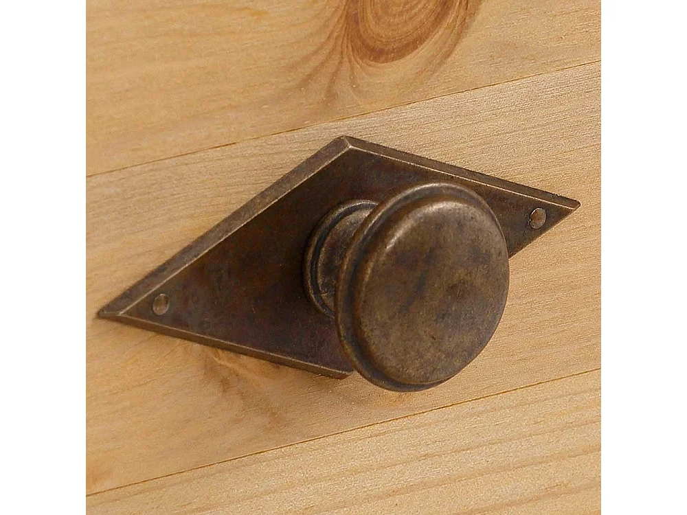 Beistelltisch Sofa aus Kiefer Massivholz quadratischer Tischplatte