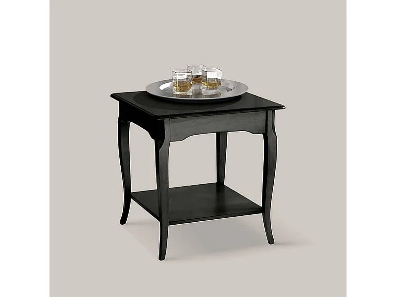 Beistelltischchen in Schwarz klassischen Stil