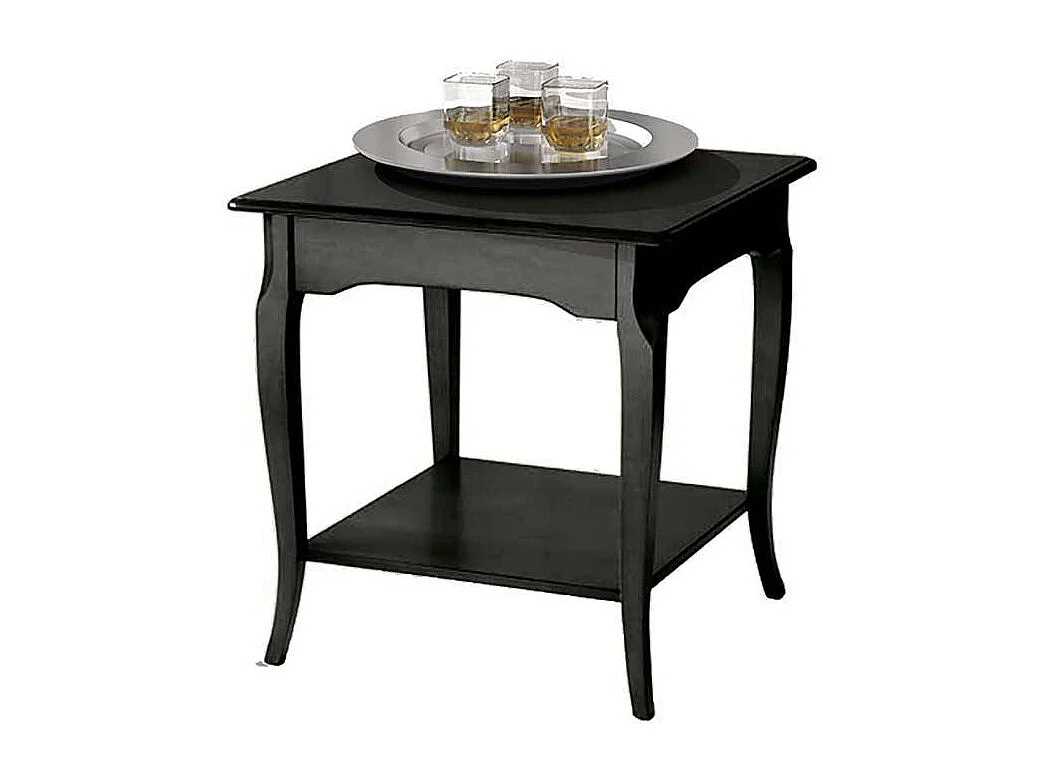 Beistelltischchen in Schwarz klassischen Stil