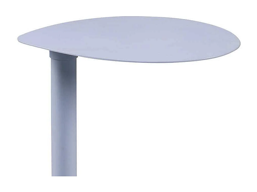 Beistelltisch Anstelltisch aus Metall in Hellblau matt