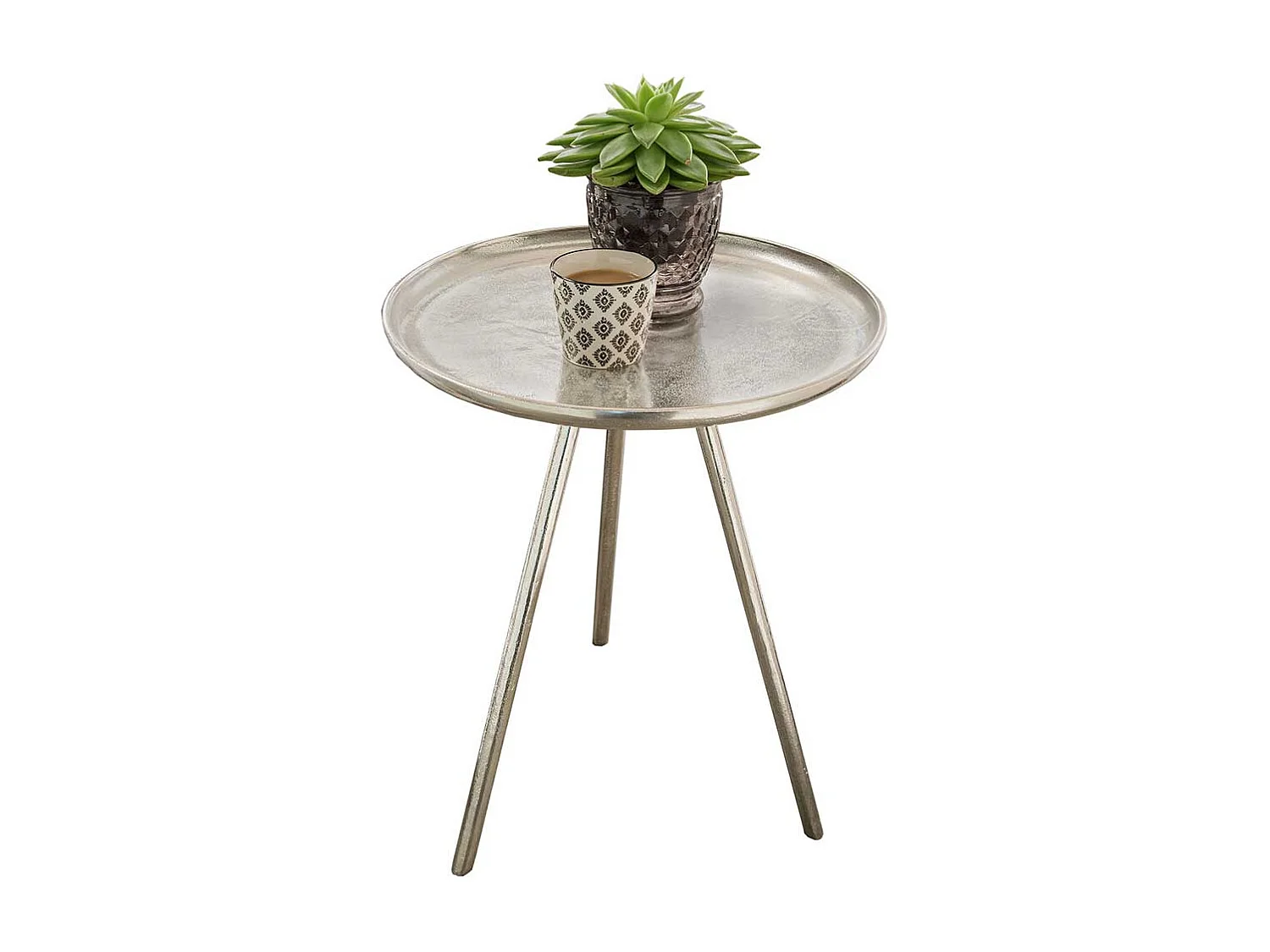 Beistelltisch Sofa aus Aluminium 40 cm Durchmesser