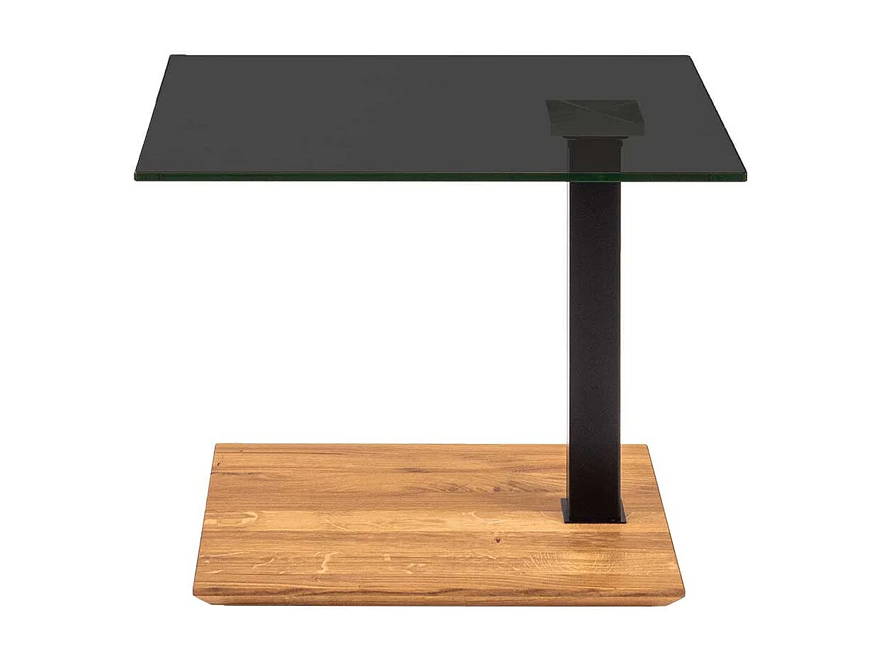 Beistelltisch mit Glasplatte höhenverstellbar