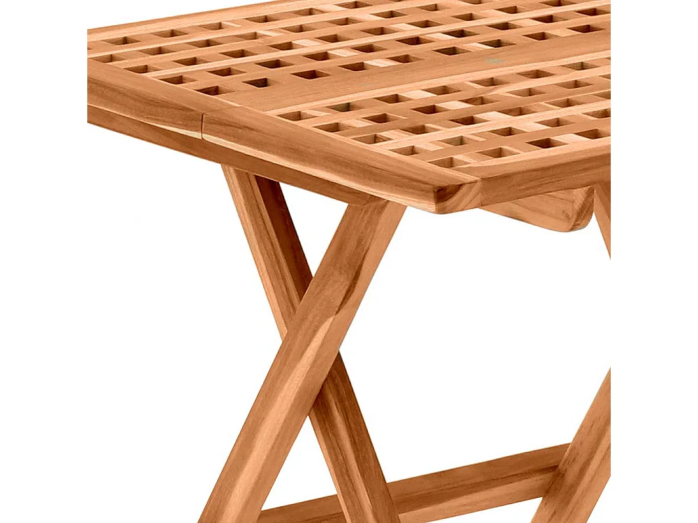 Outdoor Beistelltisch aus Teak Massivholz klappbar