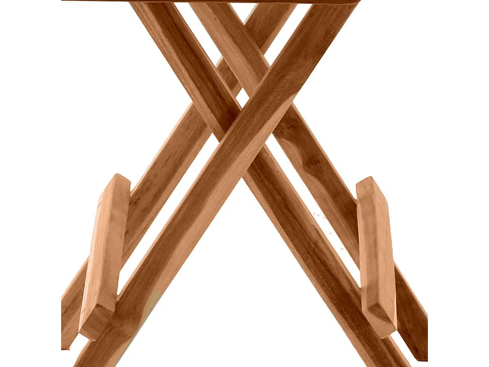 Outdoor Beistelltisch aus Teak Massivholz klappbar