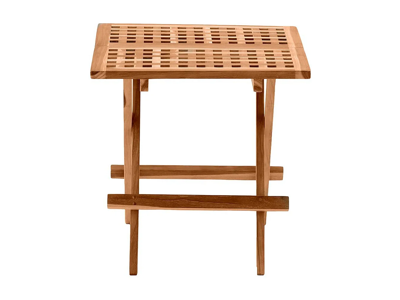 Outdoor Beistelltisch aus Teak Massivholz klappbar