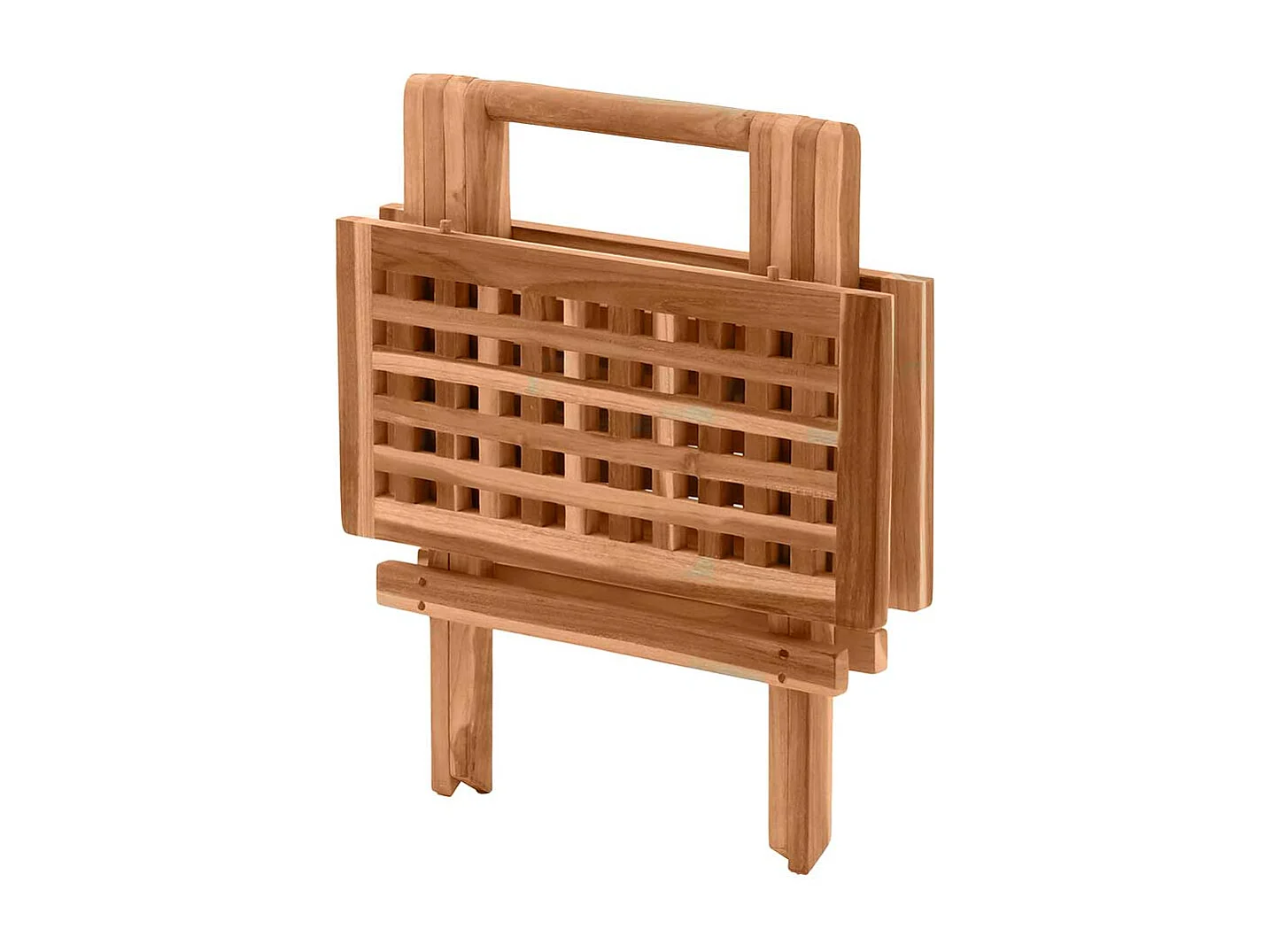Outdoor Beistelltisch aus Teak Massivholz klappbar