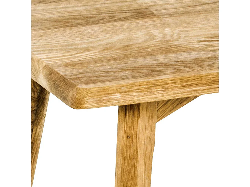 Beistelltisch aus Eiche Massivholz geölt Vierfußgestell