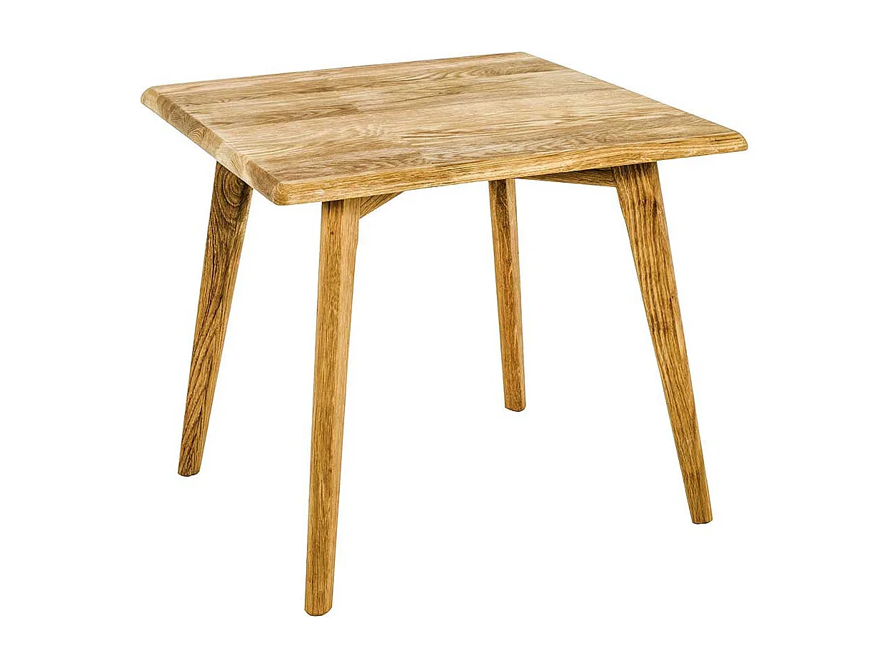 Beistelltisch aus Eiche Massivholz geölt Vierfußgestell