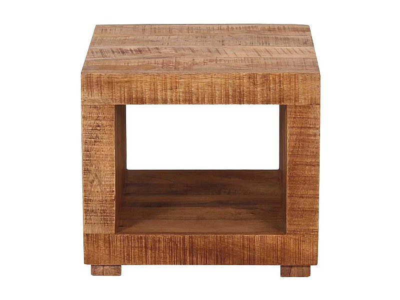 Beistelltisch aus Mangobaum Massivholz quadratisch