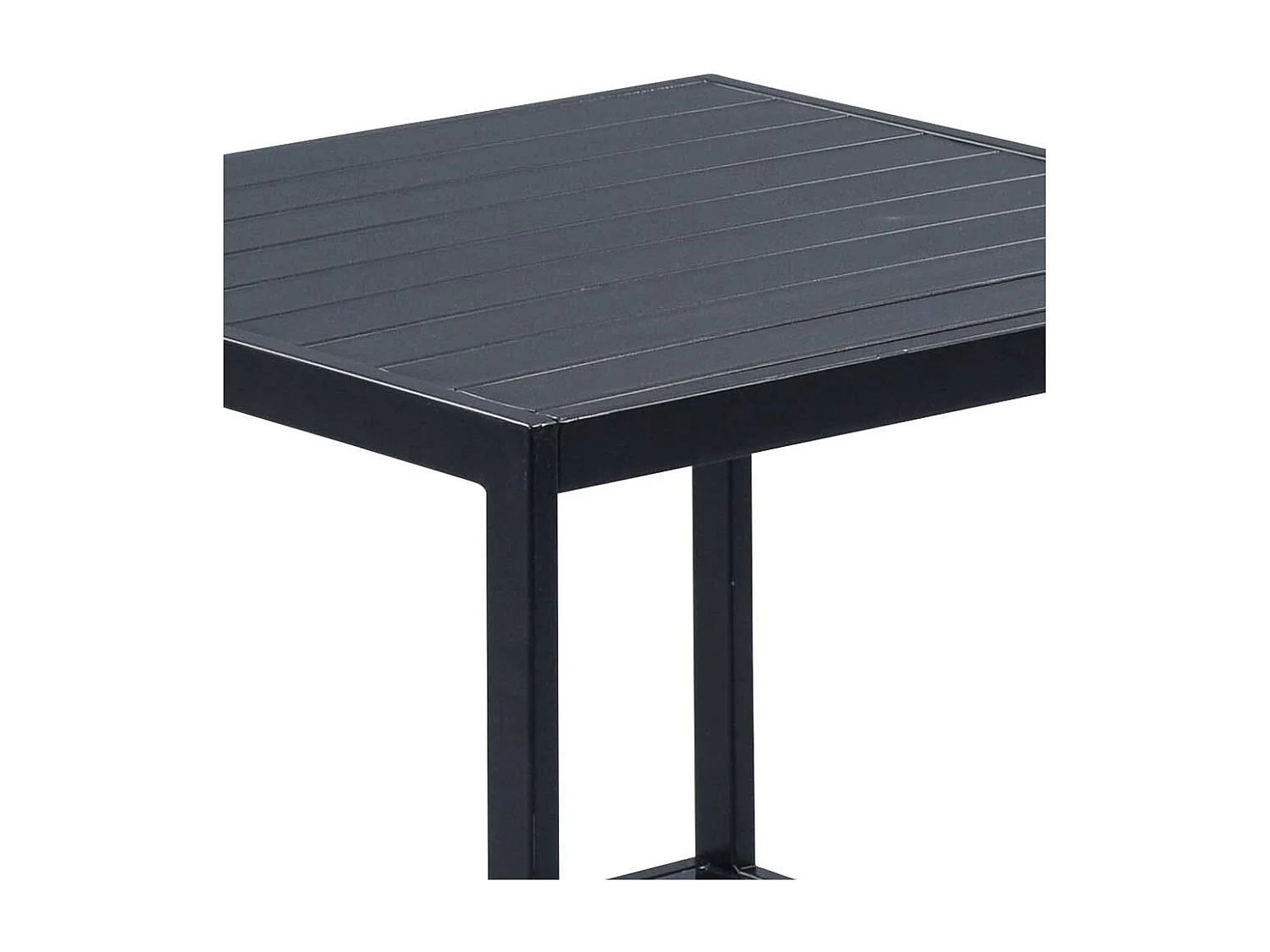 Metall Beistelltisch mit Glasablage Gestell auf Rollen