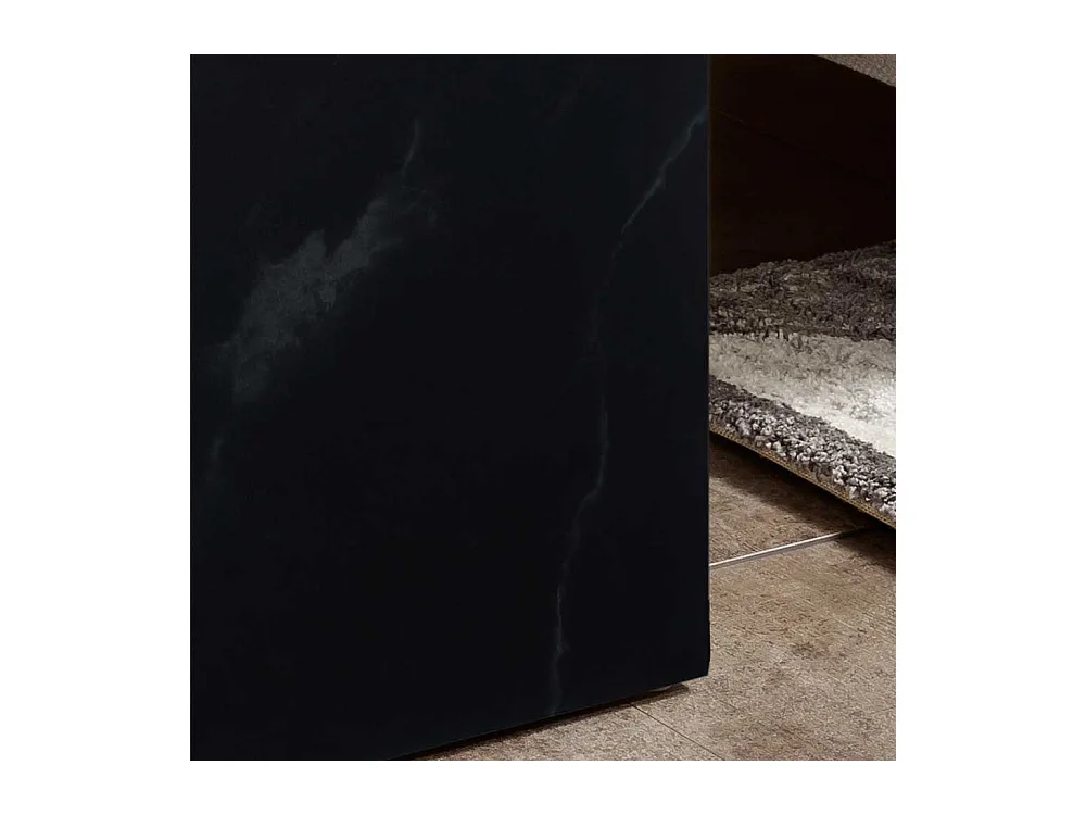 Marmorierter Beistelltisch in Schwarz Hellgrau