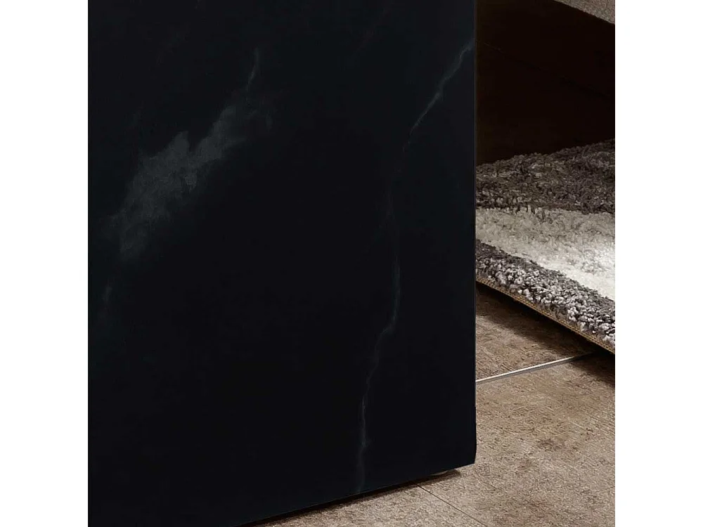 Marmorierter Beistelltisch in Schwarz Hellgrau