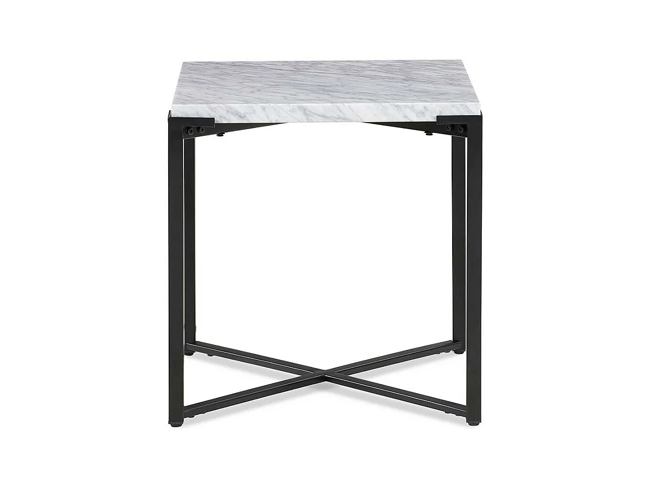 Beistelltisch mit Marmorplatte in Weiß modernes Design