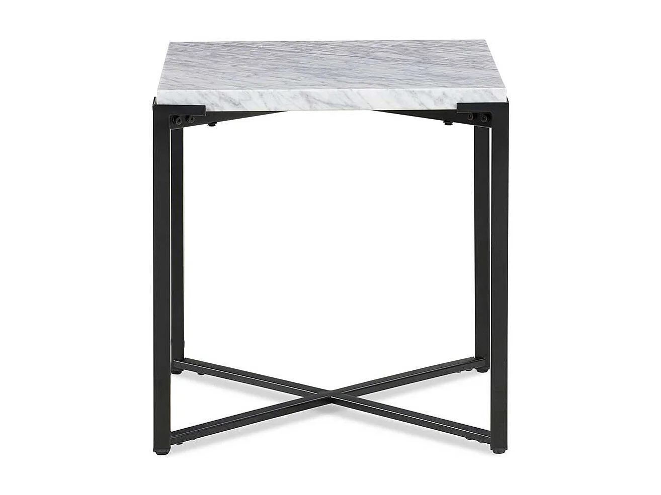 Beistelltisch mit Marmorplatte in Weiß modernes Design