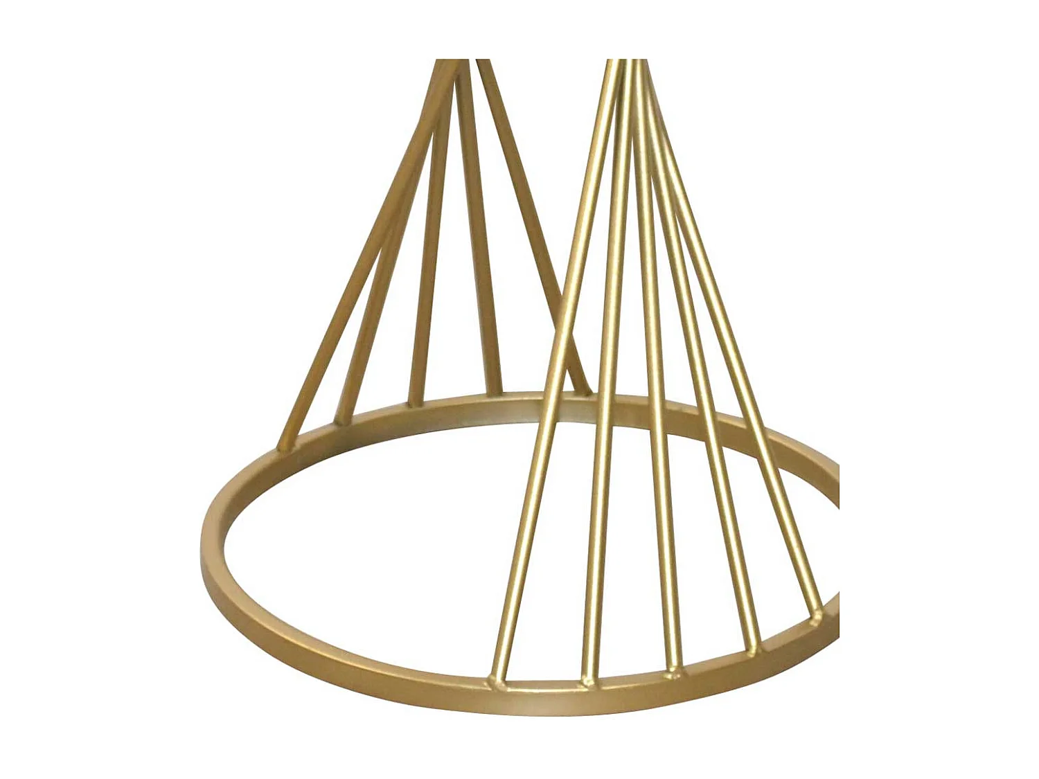 Hoher Beistelltisch in Goldfarben Spiegelglasplatte