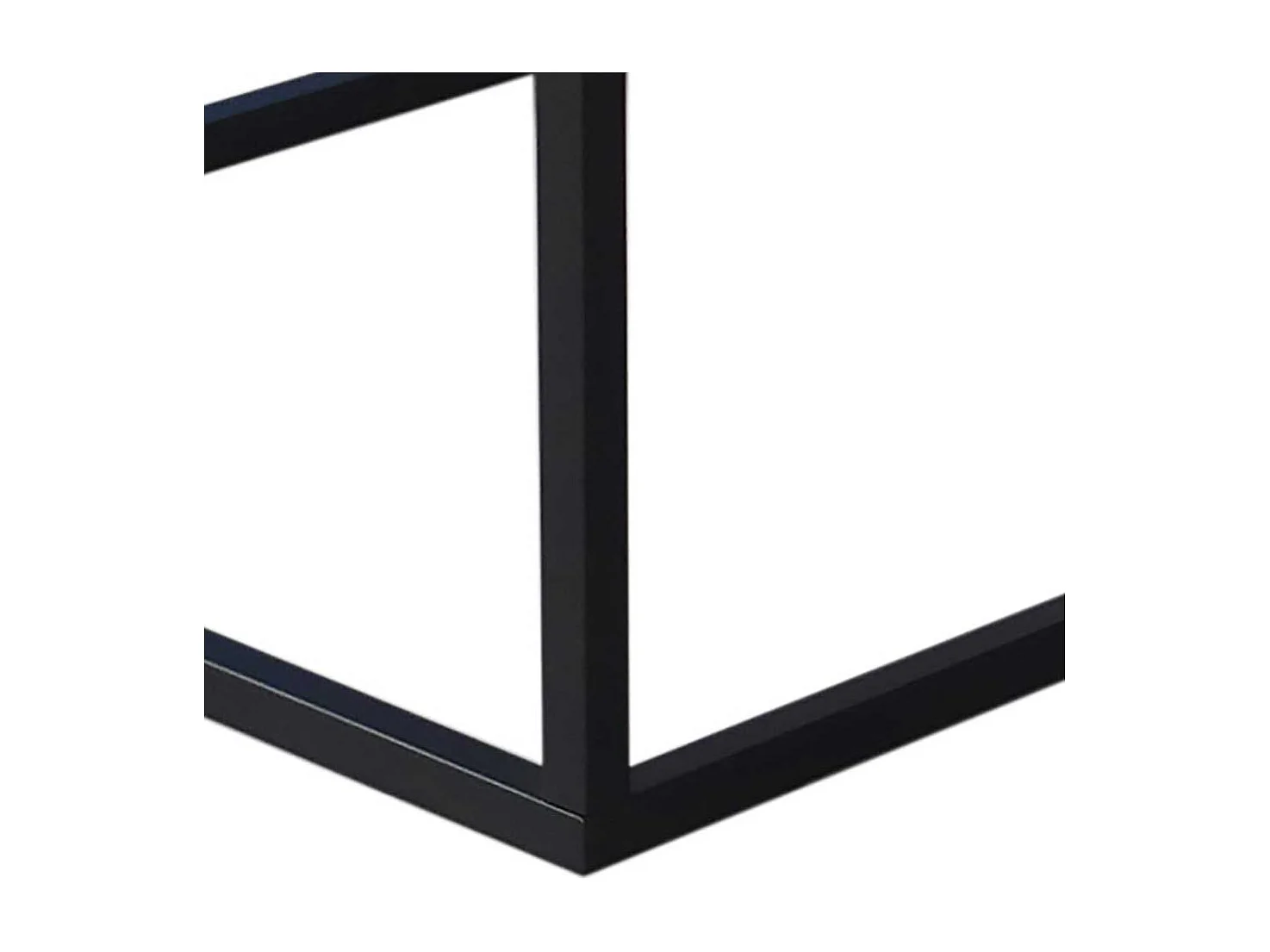 Marmor Beistelltisch mit Bügelgestell 60 cm tief