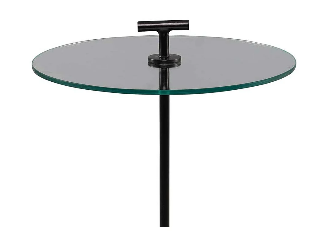 Beistelltisch Anstelltisch in Akaziefarben und Schwarz