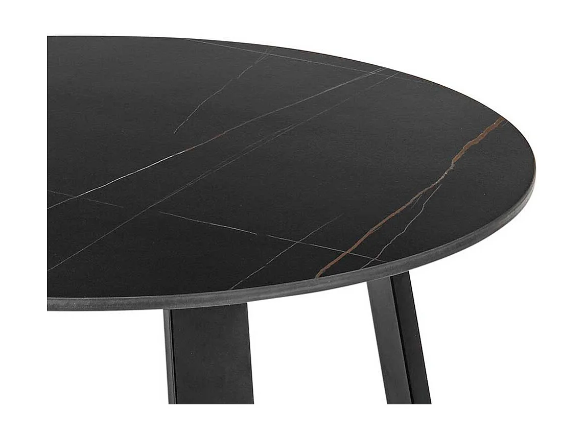 Beistelltisch Sofa in modernem Design schwarzer Keramikplatte