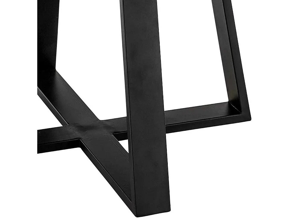 Beistelltisch Sofa in modernem Design schwarzer Keramikplatte