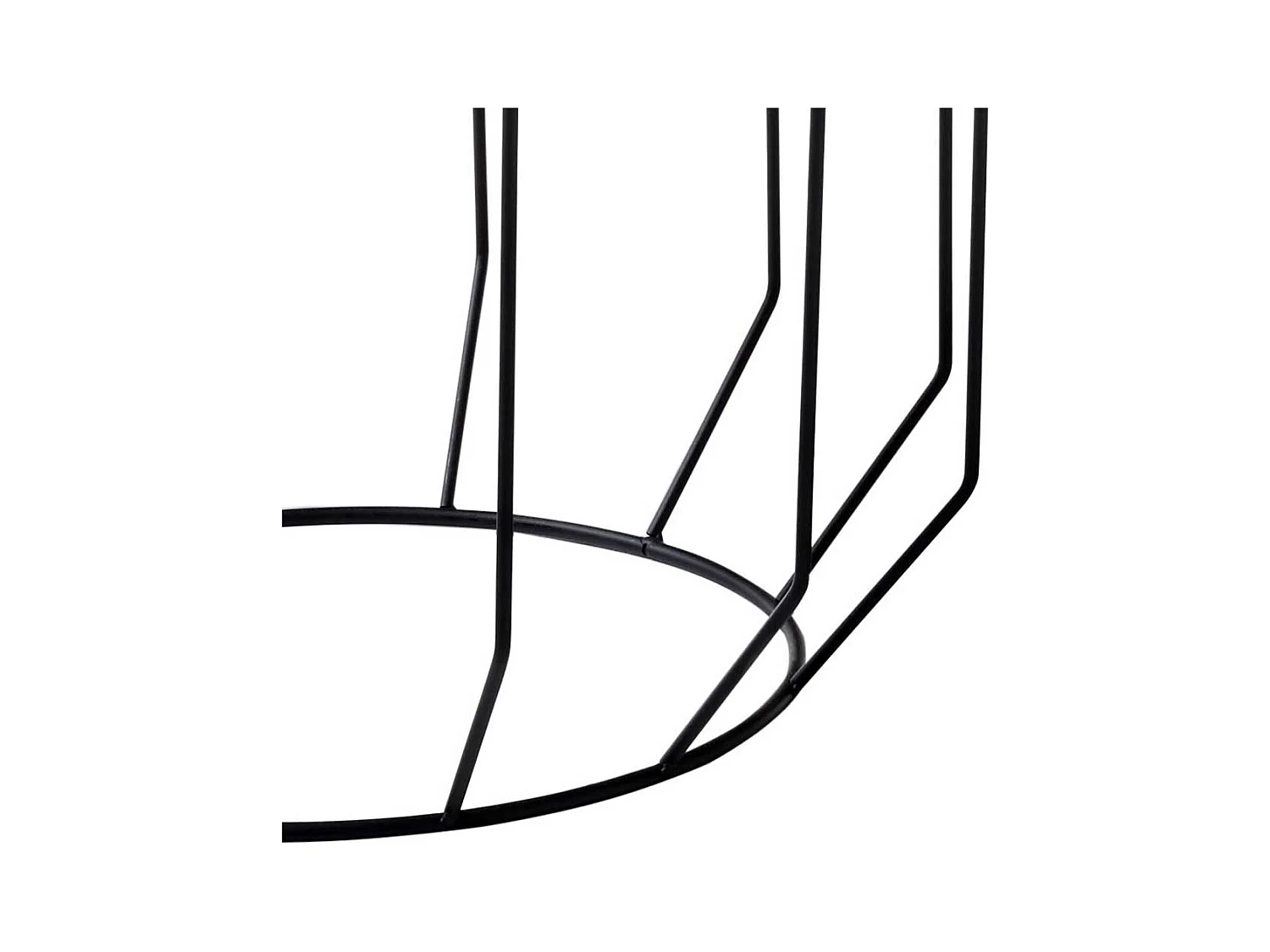 Sofa Beistelltisch Set in Eichefarben furniert und Schwarz rund (zweiteilig)