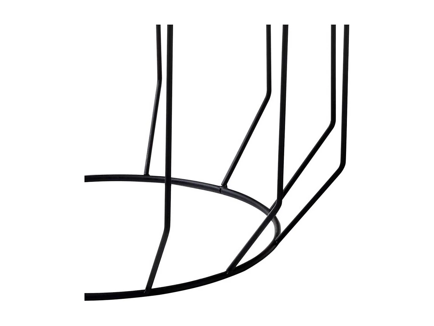 Sofa Beistelltisch Set in Eichefarben furniert und Schwarz rund (zweiteilig)