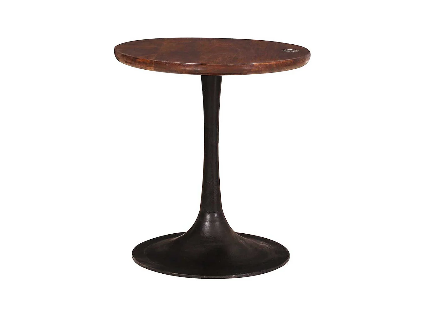 Beistelltisch mit Trompetenfuß Massivholzplatte